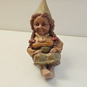 Whimsical Tom Clark Gnome Sculpture "Meg # 76" - Earthy Tones